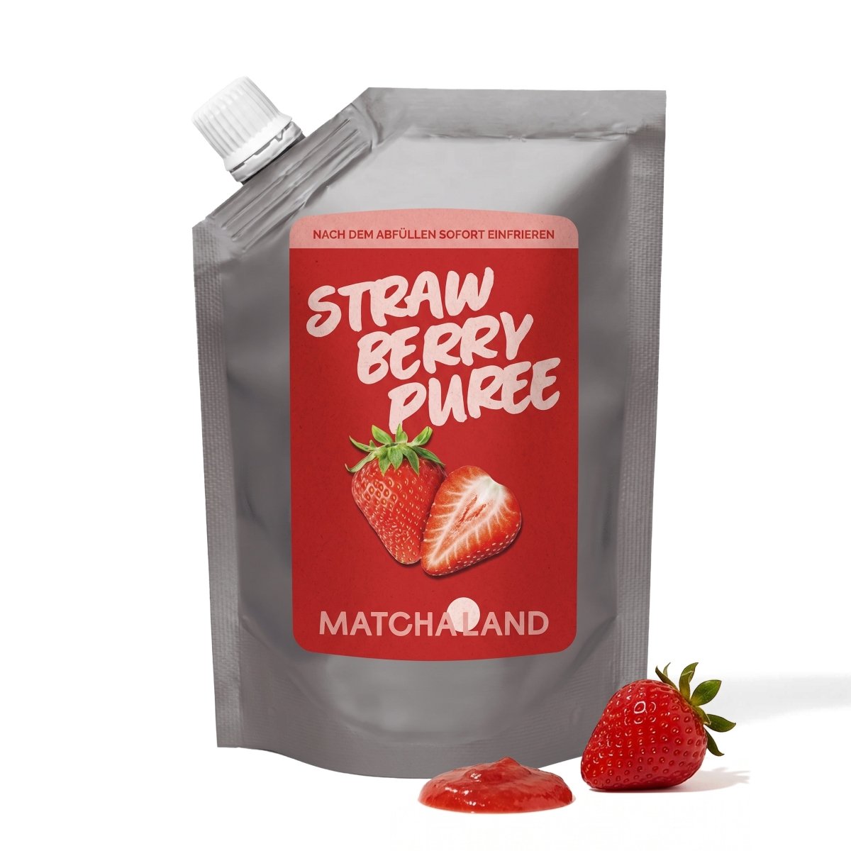 erdbeerpüree aufbewahren Strawberry Püree 1kg – MatchaLand