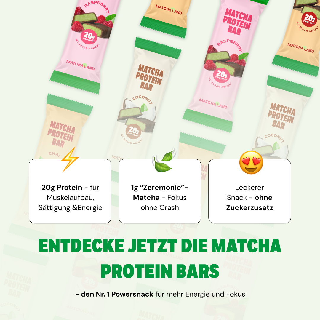 Barre Protéinée Noix de Coco Matcha - 12 pcs.