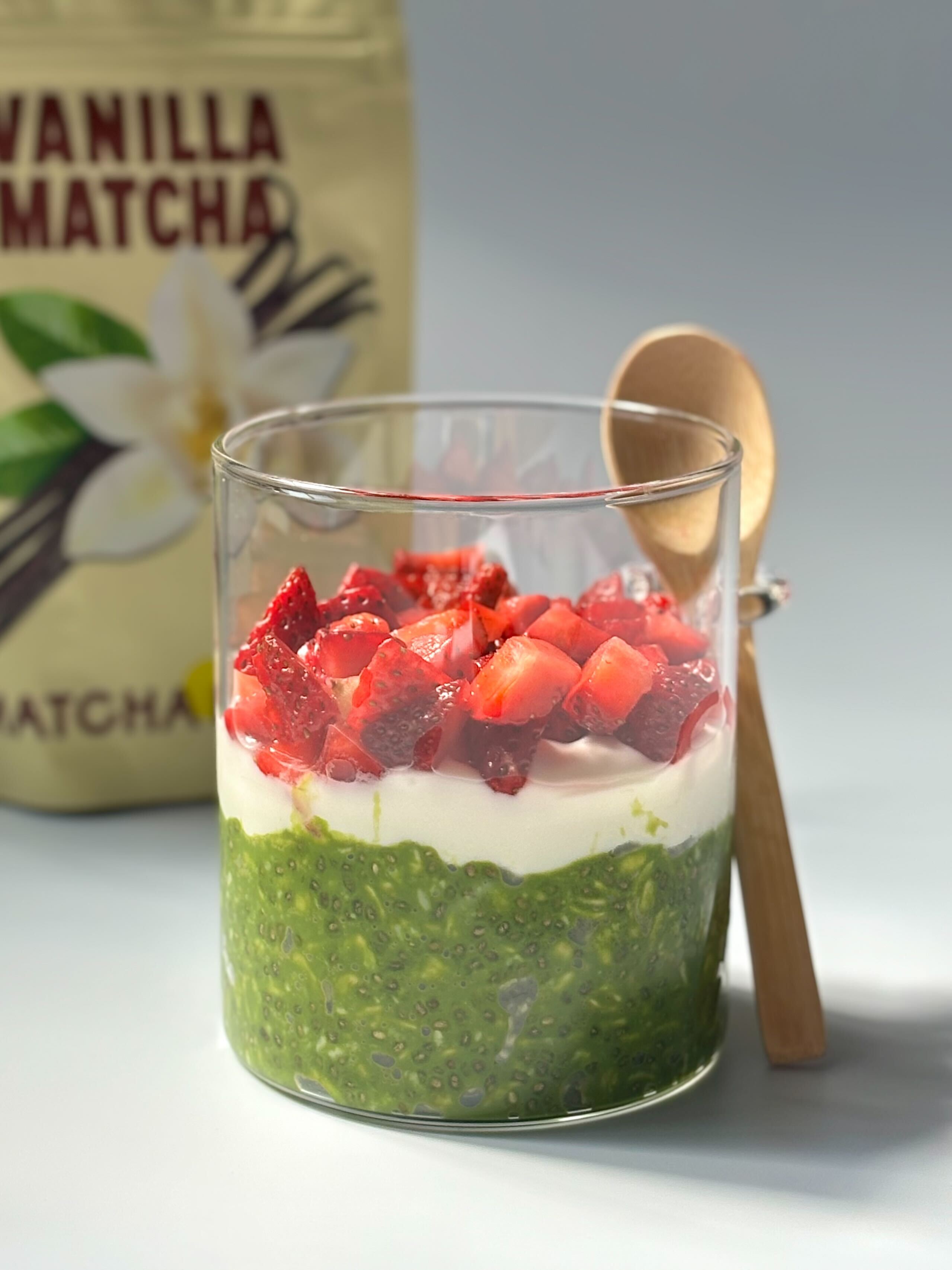 Matcha Haferflocken (Overnight Oats)