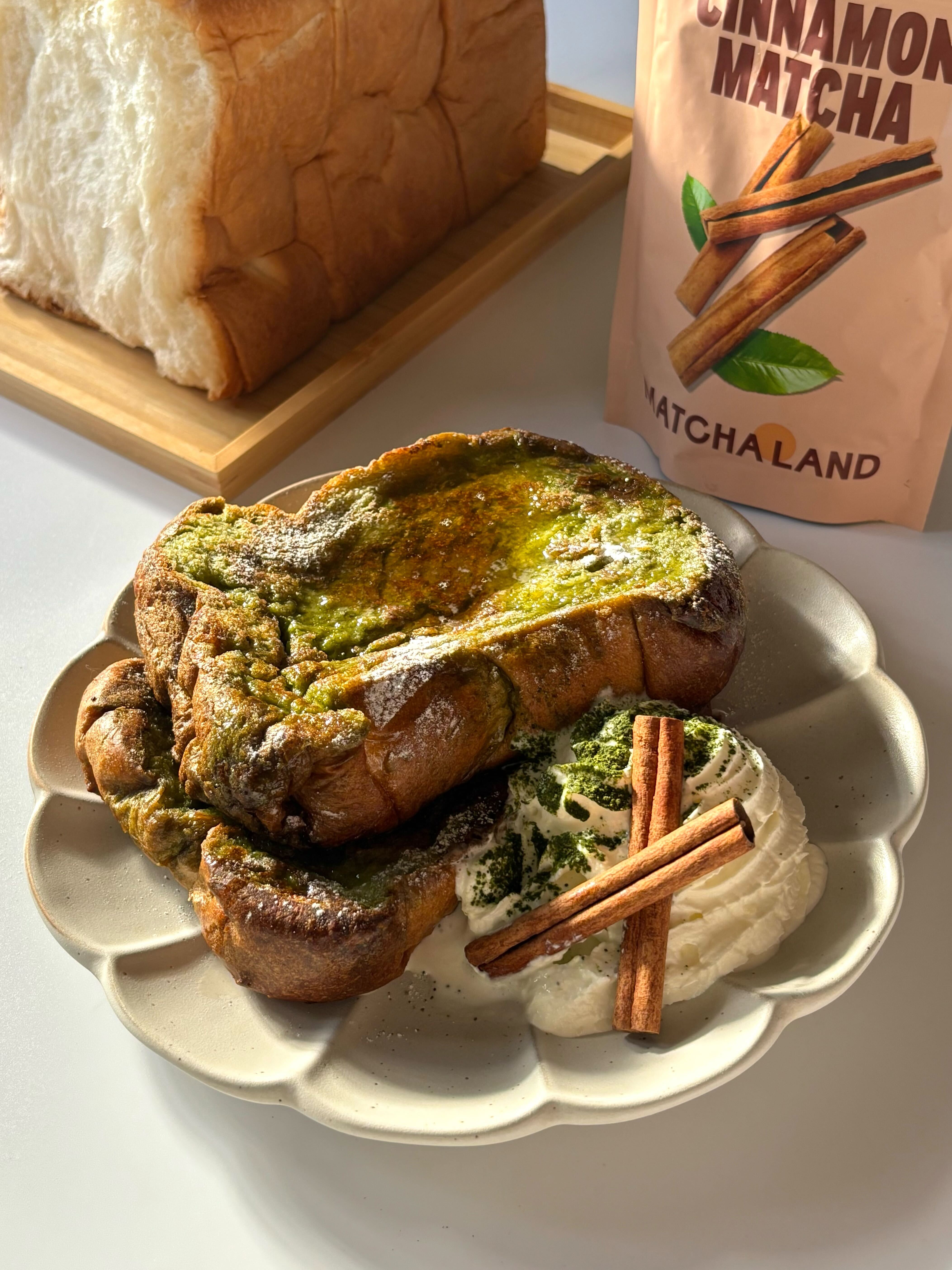 Cinnamon Matcha French Toast
