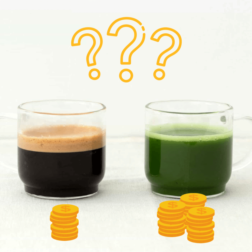 Ist Matcha teurer als Kaffee?