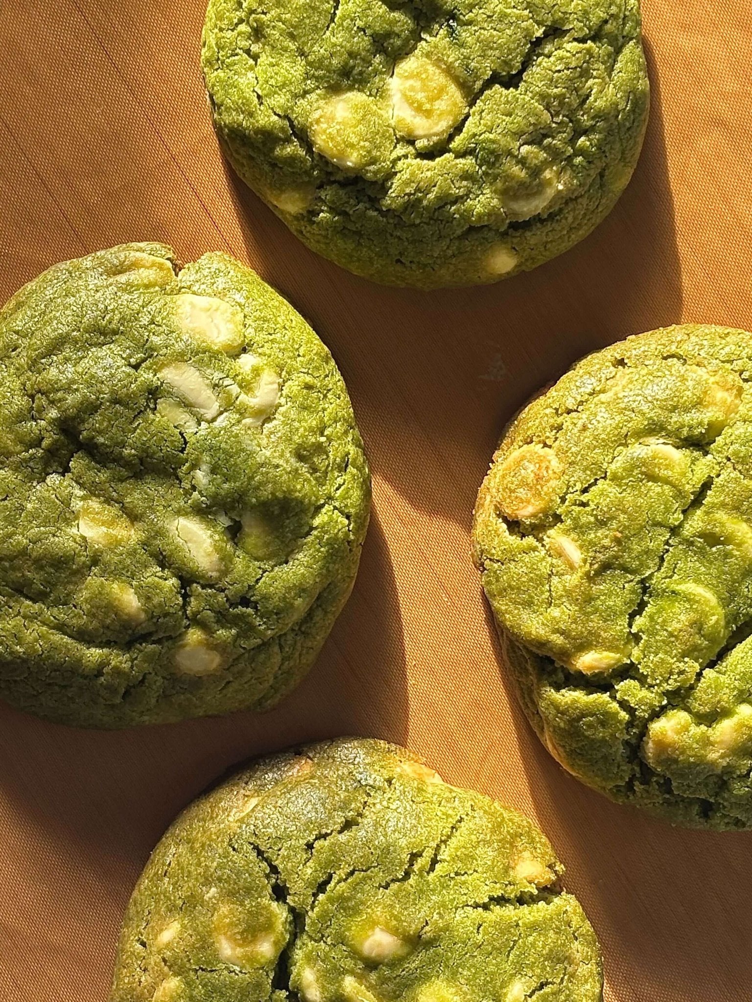 Matcha White Chocolate Chip Cookies