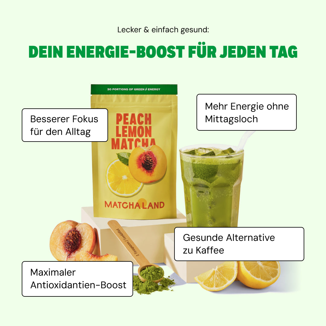 Matcha pêche citron