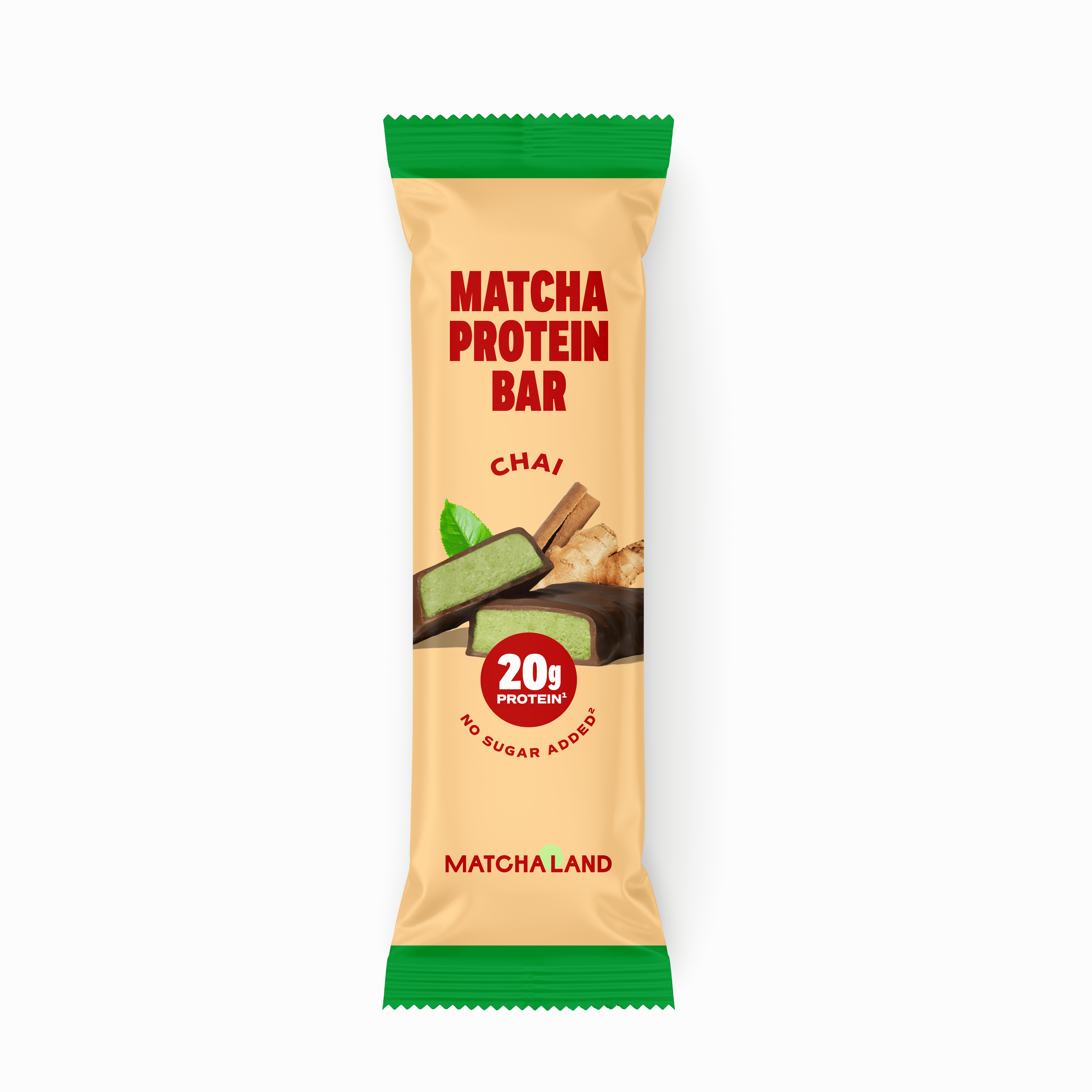Muster: Chai (Lebkuchen) Matcha Protein Bar